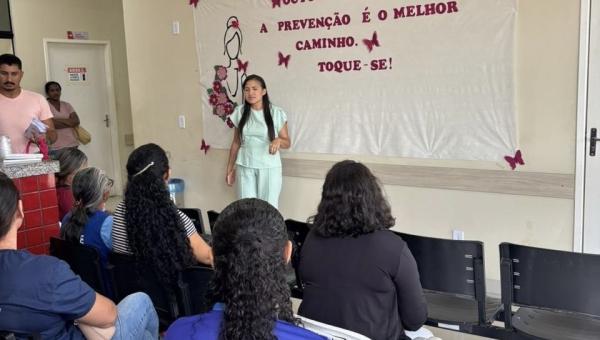 Secretaria da Saúde de Couto Magalhães realiza palestra sobre o câncer de mama e do colo do útero