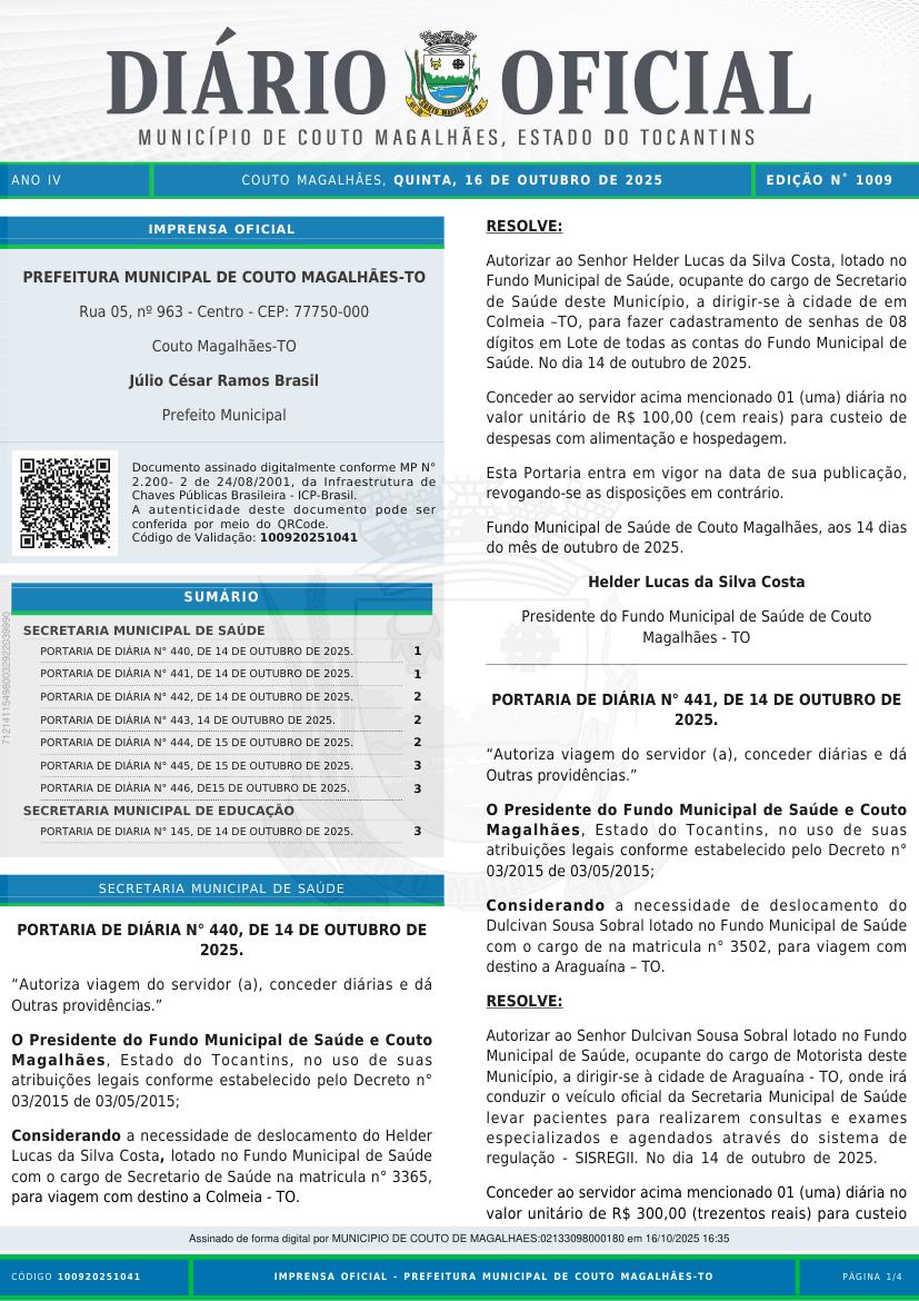 Capa da edição