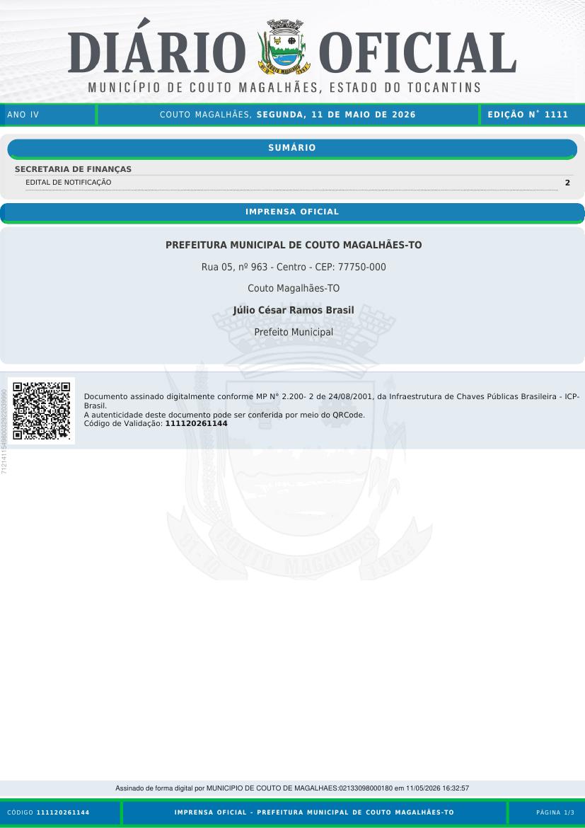 Capa da edição