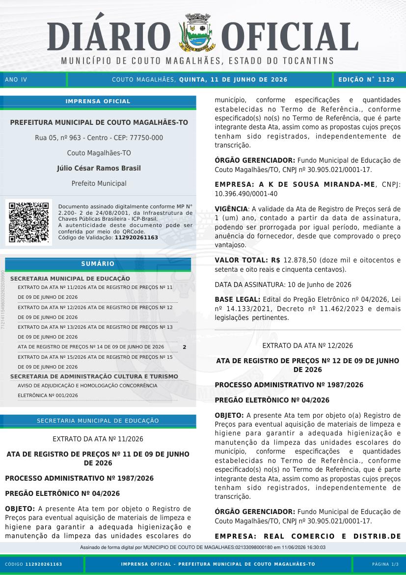 Capa da edição