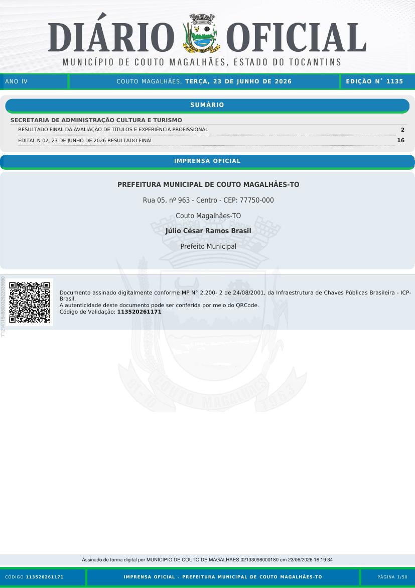 Capa da edição