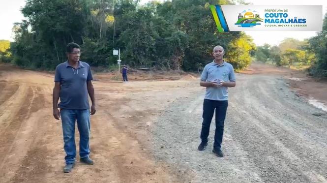 Estrada que liga Peixelândia à região do P.A Campo da Missa é revitalizada em Couto Magalhães
