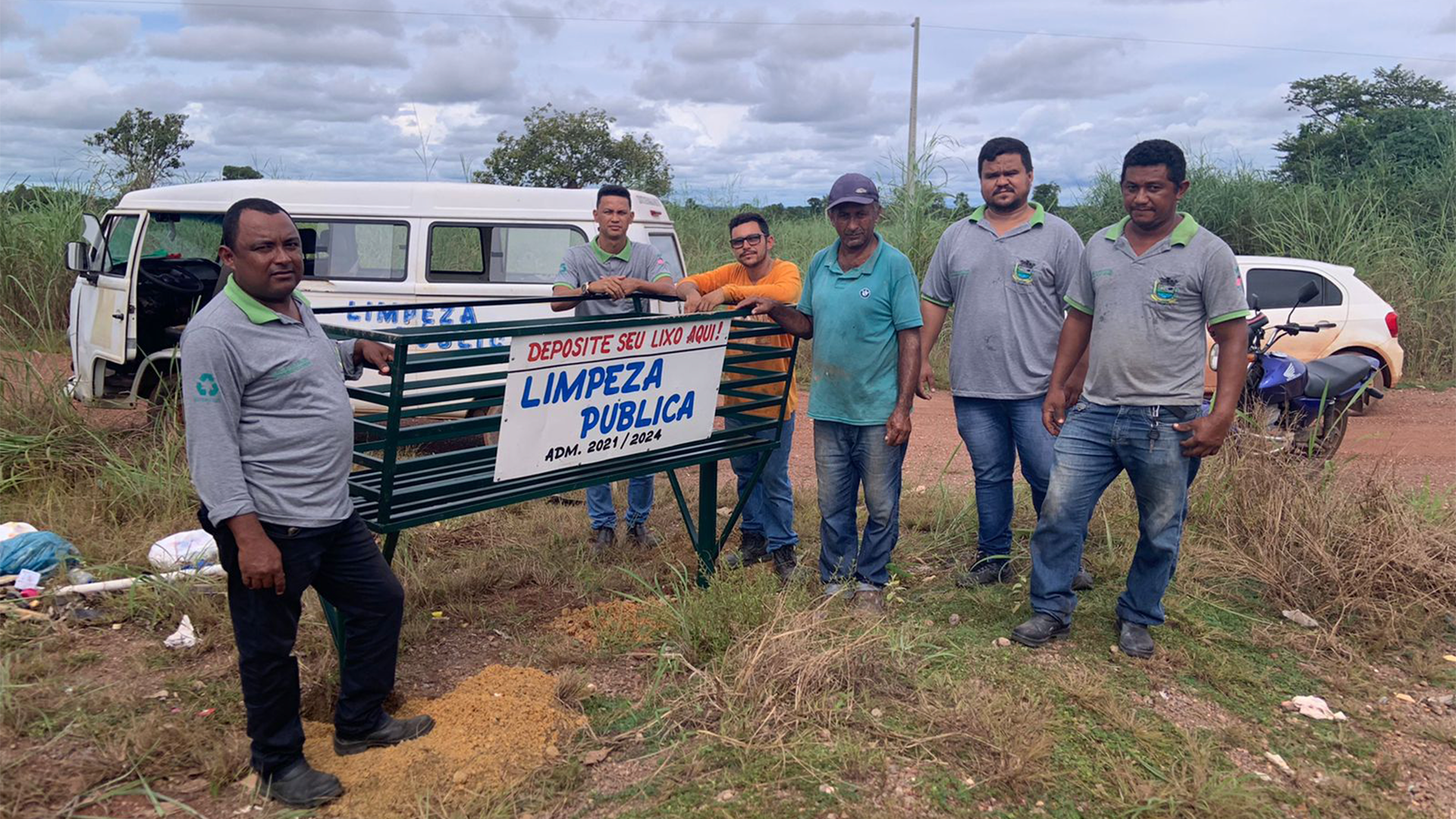 Em Ação Ambiental, coletores de Lixo são implantados na zona rural de Couto Magalhães
