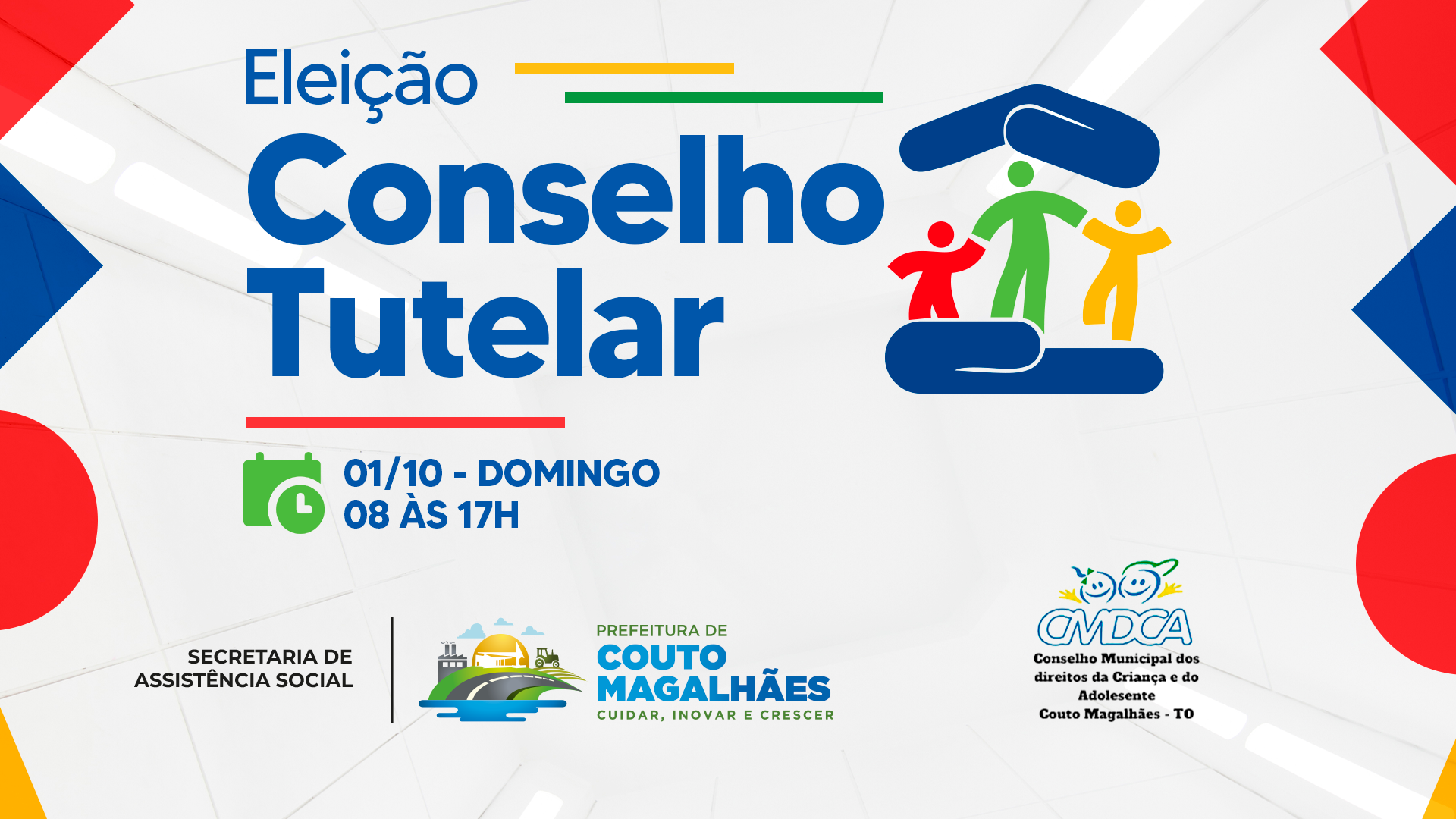 ELEIÇÃO DO CONSELHO TUTELAR DE COUTO MAGALHÃES ACONTECE ESTE DOMINGO