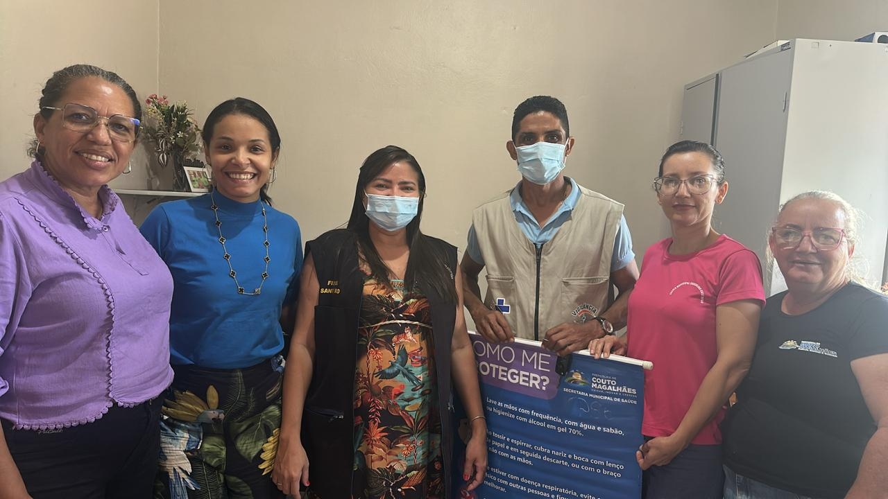 Secretarias da Saúde e Educação de Couto Magalhães orientam alunos sobre a prevenção ao coronavírus