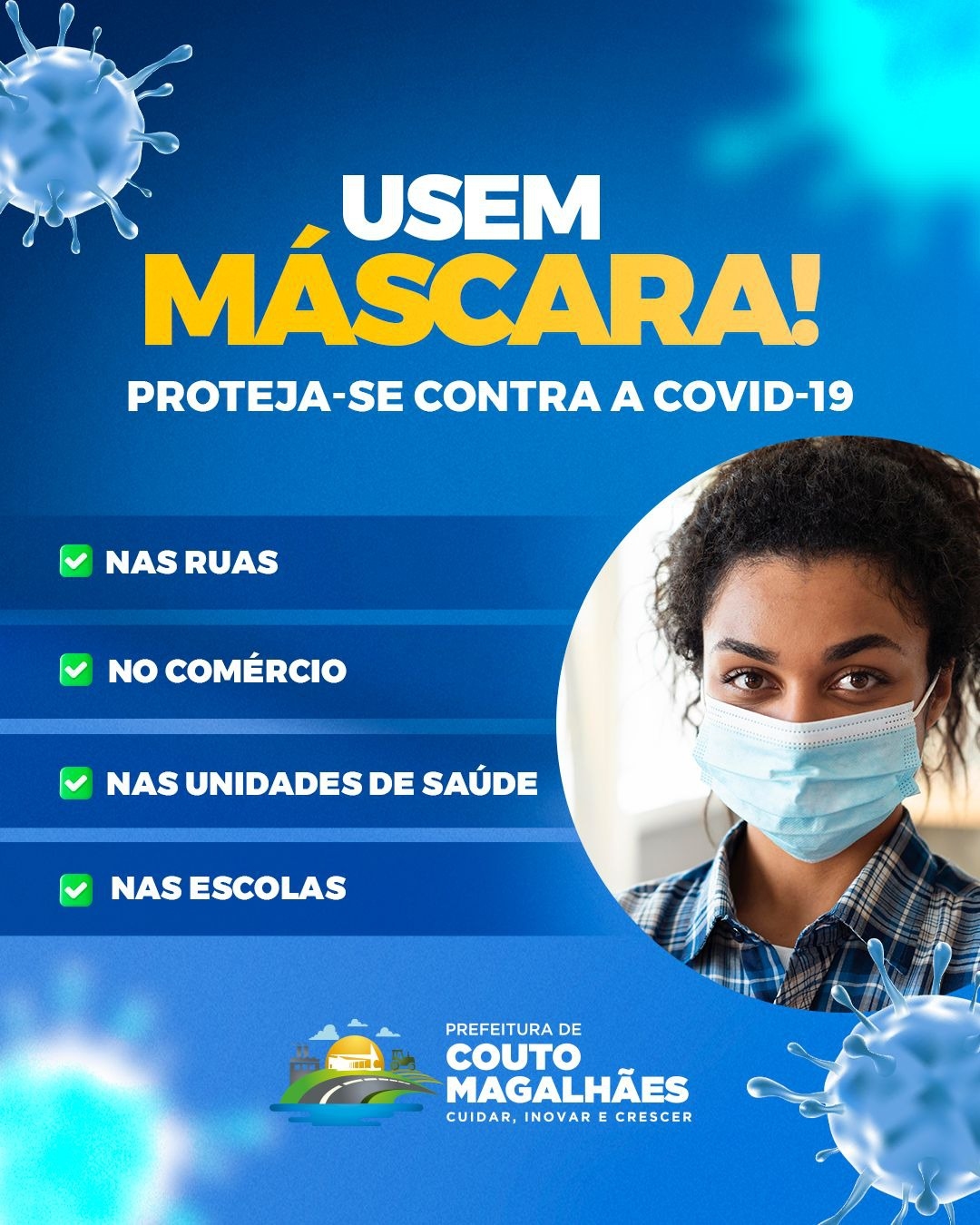 Testes de COVID estão disponíveis nas Unidades de Saúde de Couto Magalhães 
