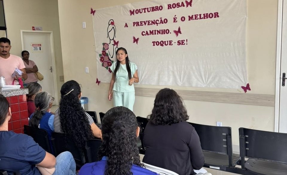 Secretaria da Saúde de Couto Magalhães realiza palestra sobre o câncer de mama e do colo do útero