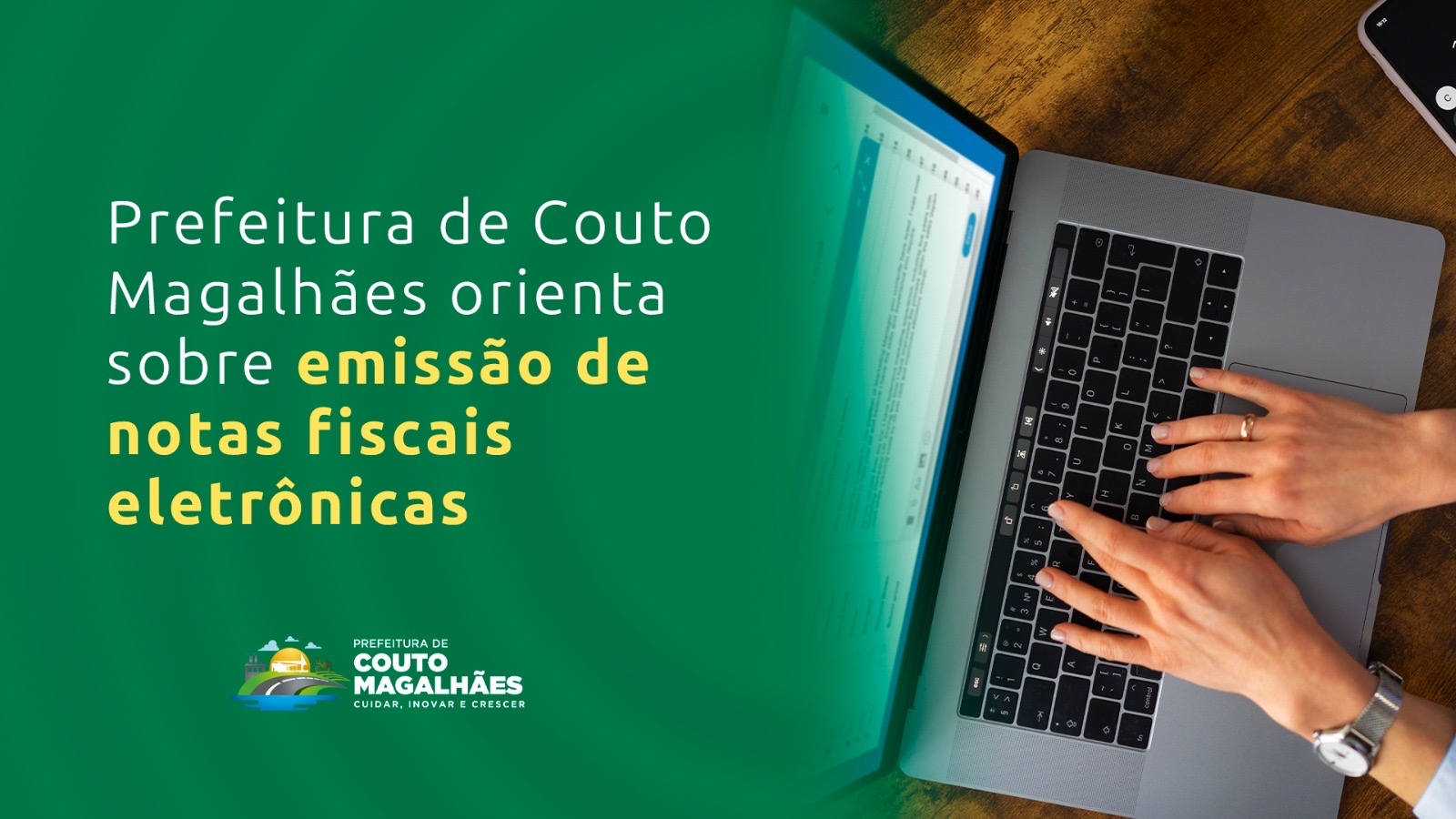 Prefeitura de Couto Magalhães orienta sobre emissão de notas fiscais eletrônicas