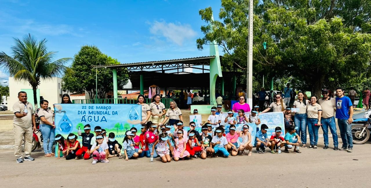 Escola Cordulina Costa Rêgo realiza 3° Pit Stop  pelo Dia Mundial da Água em Couto Magalhães