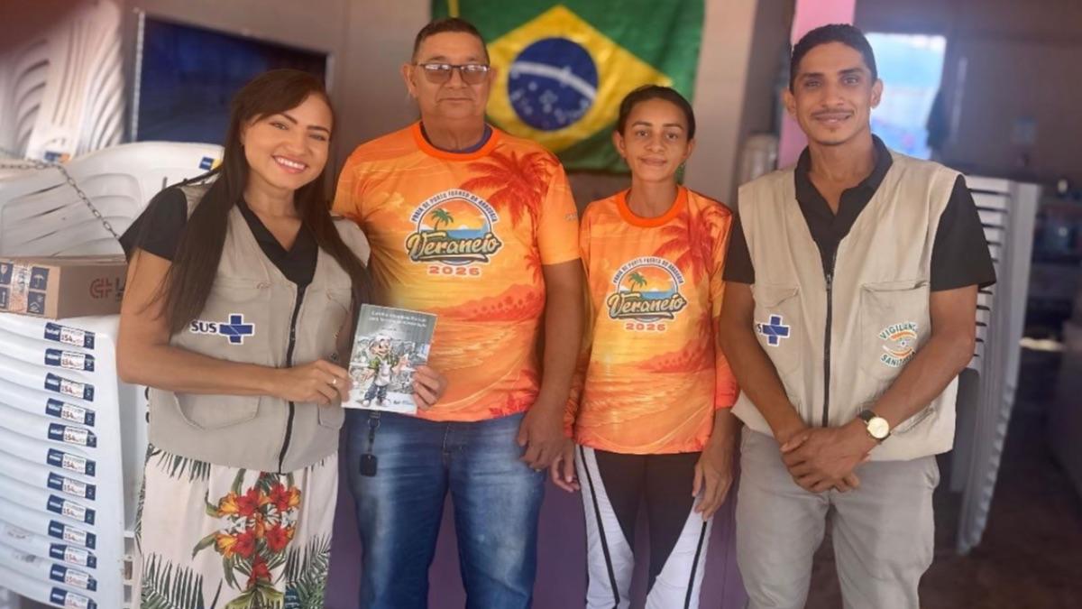 Vigilância Sanitária atua visando segurança alimentar na temporada de praia de Couto Magalhães